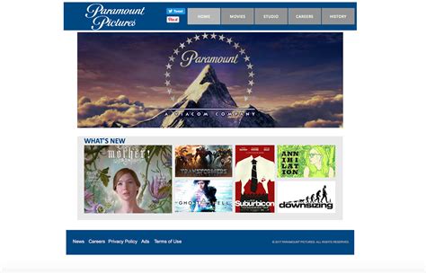 paramount website.